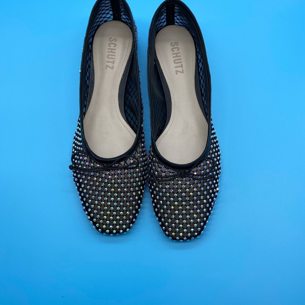 Schutz Crystal Ballet Flats